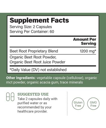 Earth Harmony Lymphatic Drainage Detox & Beet Root Powder Capsules - 2 Fl Oz & 120 Capsules - Buy Online on GoSupps.com