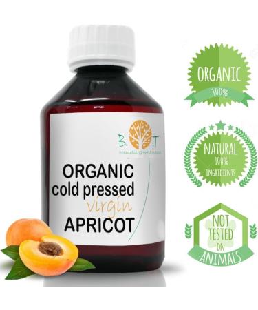 Apricot Kernel Oil Organic Cold Pressed Apricot Kernel Oil for Face Body & Hair Eye Contour Moisturizing - 100ml - Buy Online on GoSupps.com