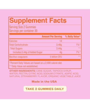 Cheeky Bonsai, Vaginal Probiotic Gummies for Women - Balanced pH, Healthy Odor, and Flora Support - 5 Billion CFUs - Juicy Strawberry Flavor, 60 Count - Buy Online on GoSupps.com