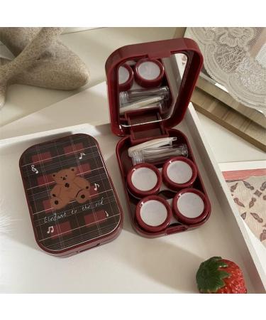 Buy Miedeon Cute Travel Contact Lens Container Set - 4er Mini Etui for Christmas - Red Contact Lens Holder - Buy Online on GoSupps.com