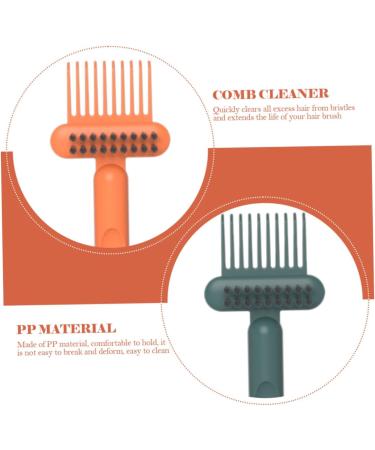 Hemobllo 2 pi ces Lot de Nettoyeurs Brosse Cheveux Peigne Outil Compact pour liminer Poils et Poussi re Utilisation Salon et Maison Facile Nettoyer et Transporter - Buy Online on GoSupps.com