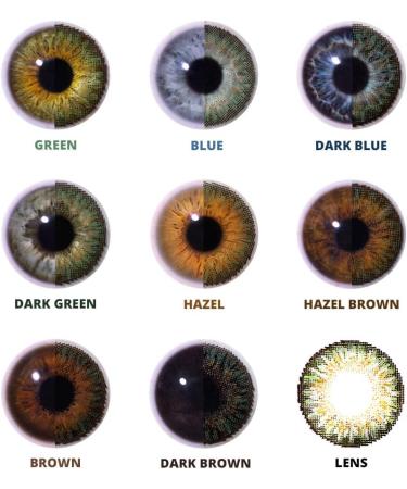 Buy Chromaview 3 Tone Natural Green Contact Lenses - Daily Wear No Prescription Needed | International Shipping - Buy Online on GoSupps.com