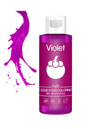 Liquid Food Coloring - 160ml Sugar-Free Concentrated Colors for Cakes Cookies Macarons and DIY Projects (Violet) - International Shipping Available - Buy Online on GoSupps.com