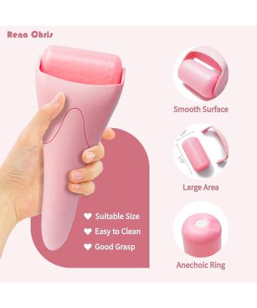 Rena Chris Ice Roller, Gua Sha Facial Tools, Face Massager - Pink Rose | Facial Self Skin Care Tool for Women - Buy Online on GoSupps.com