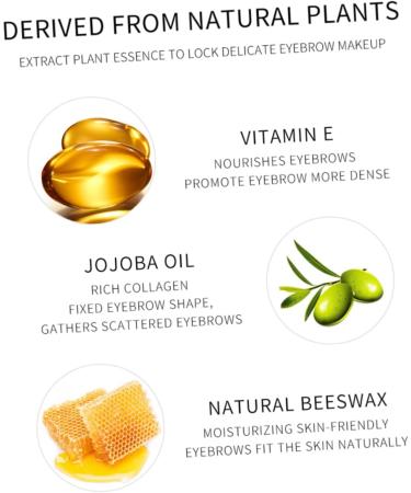 PLAFOPE 2pcs Eyebrow Shaping Liquid Clear Makeup Balm Brow Fixing Liquid Black Gel Makeup Brow Gel - Buy Online on GoSupps.com