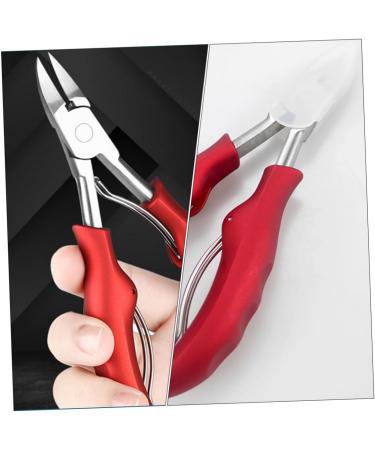 FRCOLOR 1pc Nail Clippers Cuticle Nippers Nail Clamp Nail Art Tool Bejeweled Kit Nail Groove Clamp Manicure Cuticle Red Rubber Modify Dead Skin 13.8x6.8cm - Buy Online on GoSupps.com