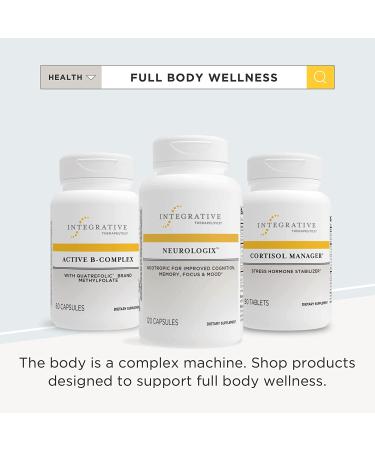 Integrative Therapeutics Neurologix Nootropic - 120 Capsules | Supports Concentration, Focus & Cognitive Function | Non-Stimulant Formula with Neumentix, Citicoline, Saffron & B6 - Buy Online on GoSupps.com