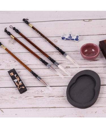 Artecho Chinese Calligraphy Brushes Set - 10 Pcs Perfect for Beginners - Gift Set for Calligraphy and Sumi Brush Painting - Buy Online on GoSupps.com