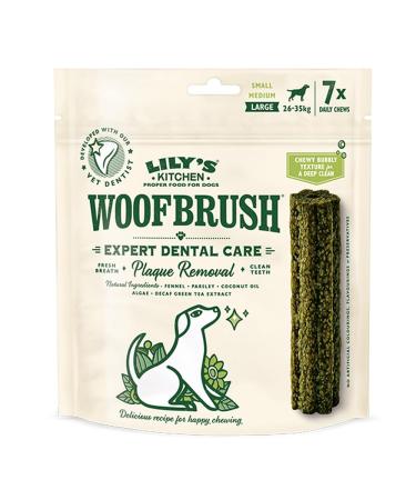Lily's Kitchen Woofbrush Natural treats for adult dogs denture brushing - large dog (1 pack with 7 kaus snacks - 47g) 329 g (1 Pack) - Buy Online on GoSupps.com