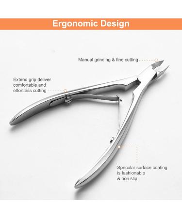 Premium Stainless Steel Cuticle Trimmer & Nipper for Manicure & Pedicure - Precision Grooming Kit for Nails & Dry Skin - Buy Online on GoSupps.com