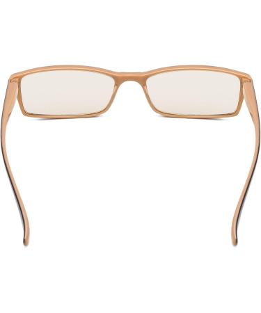 CessBlu Blue Light Filter Glasses for Women & Men | Fashionable Computer Readers & Reading Eyeglasses in Black-Brown - 1.5x - Buy Online on GoSupps.com