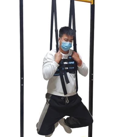 Lumbal Traction Belt for Lower Back Pain Relief | Spinal Decompression & Support - M 100-110 cm - Buy Online on GoSupps.com