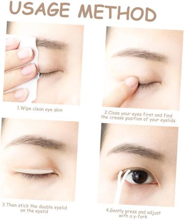 FOMIYES 60 Sheets Double Eyelid Sticker Double Back Tape Invisible Eye Stickers Eye Lift Tape Eyelid Strips Eyelid Stickers Double Eyelid Tape Eyelid Tapes Double Sided Makeup Tools - Buy Online on GoSupps.com