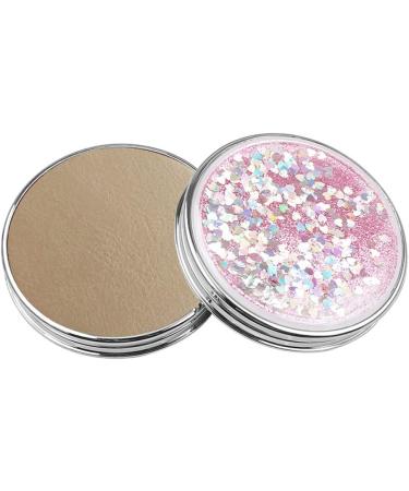 3-Piece Double-Sided Folding Mirror Set | Round Makeup & Portable Quicksand Pocket Mirrors | Mini Travel Beauty Mirrors for Flawless Looks - Buy Online on GoSupps.com