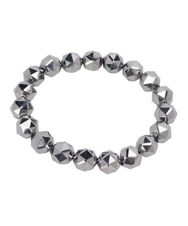 Natural Terahertz wave healing bracelet 6 mm round pearls reduces anxiety DIY fashion accessories easy to wear portable size suitable for men and women