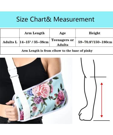 Rose Arm Sling for Women | Fashionable Flower Design | Shoulder & Elbow Support for Injury Recovery - Buy Online on GoSupps.com