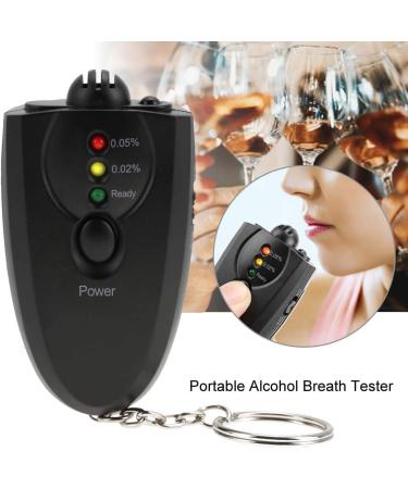 TMISHION Mini Portable LED Keychain Alcohol Breathalyzer - Ideal for Personal & Professional Use - Buy Online on GoSupps.com