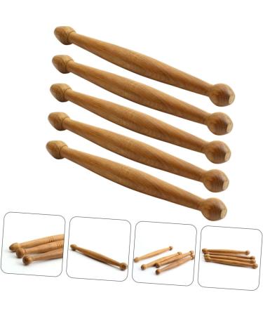 Gatuida 5-St Wood Massage Device - Multi-Purpose Reflex Zone Tools for Spa & Full Body Massage - Vietnam Wood - Buy Online on GoSupps.com