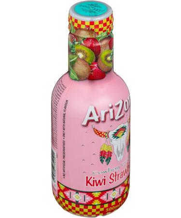 AriZona - Cowboy Cocktail Kiwi Strawberry - Fruit Juice 100% Pleasure Flavored/Refreshing Bottle 500 ml - Buy Online on GoSupps.com