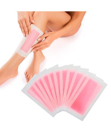 24pcs Wax Strips Face Eyebrow Arms Legs Underarm Hair Cold Facial Waxing Strips Bikini Removal for Women Home Traveling Double Beauty Double Side