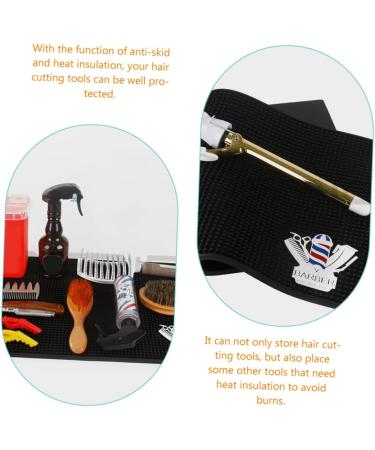 Healeved Hairdressing Mat Makeup Mat for Vanity Silicone Mat Vanity Accessories for Women Hot Tool Mat Hair Appliance Organizer Beauty Tools Barber Mat for Station - Buy Online on GoSupps.com