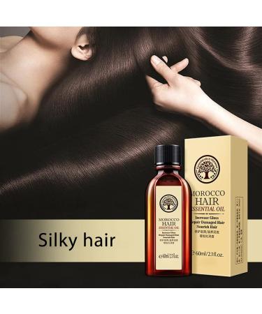 Morocco Nut Hair Essential Oil 60ml - Curly Hair Nourishing Scalp Repair Treatment | Argan Oil Leave-In Conditioner for Women & Girls - Buy Online on GoSupps.com
