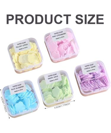 GXGM Disposable Soap Tablets - 5 Boxes Mini Portable Soap Sheets (70-80 Tablets/Box) for Travel & Hygiene - Buy Online on GoSupps.com