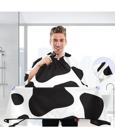 Waterproof Barber Cape - Cow & Cheetah Haircut Bib for Men & Women | Unisex Hair Cutting Cape | Perfect for Professional & Home Use - Buy Online on GoSupps.com