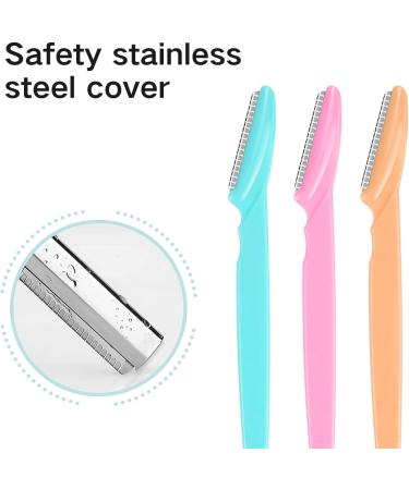 12 PCS Eyebrow Razors Facial Hair Remover Face Shaver Trimmer Shaper Face Razor Dermaplaning Blades for Face with 1 PC Eyelash Brush and Storage Box Exfoliating Dermaplaning Tool for Women and Men 12pcs - Buy Online on GoSupps.com
