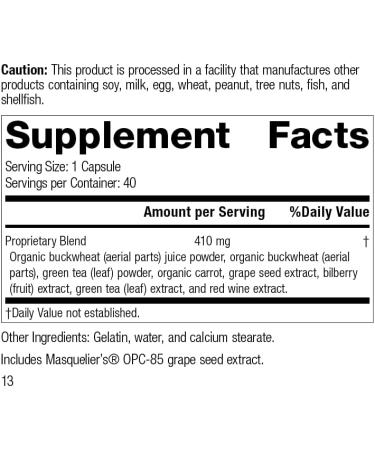 Standard Process OPC Synergy - Brain & Eye Health Support with Bilberry, Grape Seed Extract, Green Tea - 40 Capsules - Buy Online on GoSupps.com
