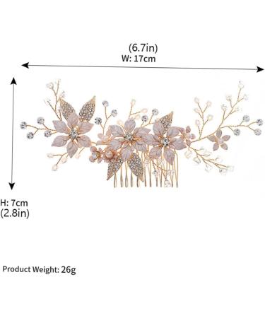 MAGICLULU 1 PC Hair Comb Exquisite Bridal Comb Practical Hair Prop Charming Hair Supply Party Decoration Supply Beautiful Comb Creative Hair Prop Sweet Hair Prop Female Tuck Comb - Buy Online on GoSupps.com