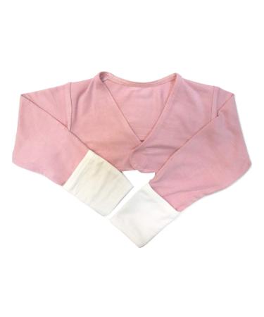 EDENSWEAR Zinc-Filled Rayon Eczema Face Anti-scratch Sleeve Cover Vest (12Months pink) Pink 12 Months