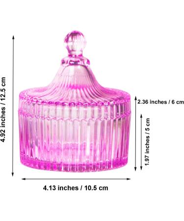 Large Body Powder Puff and Powder Container Crystal Case for Dust Puff Powder applicator with Box for Face and Body (pink) - Buy Online on GoSupps.com