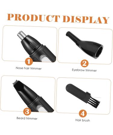 Buy Minkissy 4 Sets Nose Hair Trimmer & Shampoo - Stainless Steel Household Grooming for Men - International Shipping Available - Buy Online on GoSupps.com