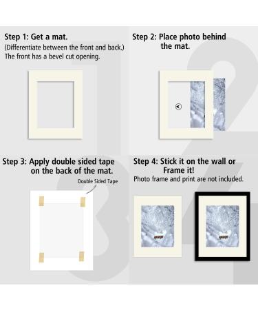 Golden State Art 11x14 Picture Mats - Pack of 20 Assorted Colors with White Core Bevel Cut - Ideal for 8x10 Pictures - Buy Online on GoSupps.com