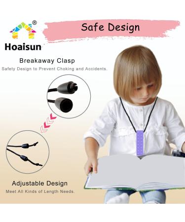 Sensory Chew Necklace Bundle for Kids and Adults - 5 Pack Silicone Teething Aid for Autism ADHD Biting Needs - Buy Online on GoSupps.com