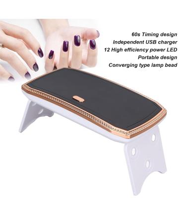 Buy Mini 36W LED Nail Lamp - Foldable & Rapid UV Dryer for Gel Nail Art | DIY Nail Solutions - Buy Online on GoSupps.com