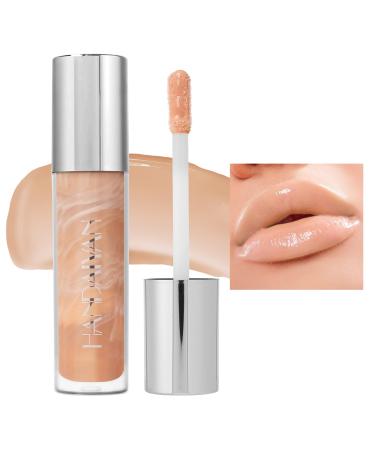 Moisturizing Marbled Liquid Lip Gloss Water-based Plumping Lipgloss with Vitamin E Hydrating Lightweight Formula for Lip Color Lip Care Gloss Softens Lips with Beautiful Shiny Finish 01