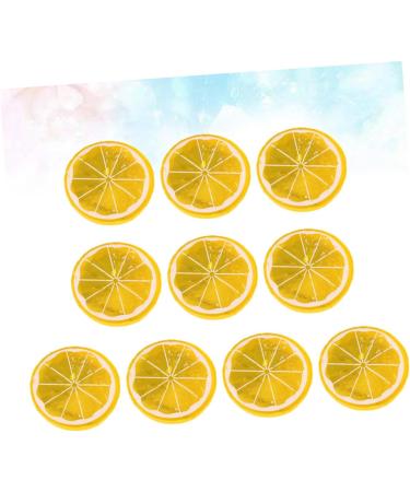Zerodeko 50pcs Barber Mats for Clippers Hanging Grapes Toys for Kids Kid Toys Orange Props Fruit Plastic Fake Yellow 5X0.9cm - Buy Online on GoSupps.com
