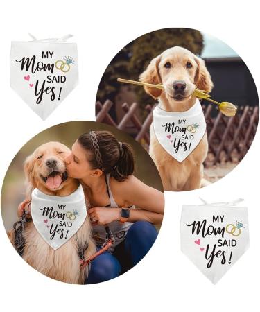 Arricraft Adjustable Pet Dog Bandana for Weddings & Engagements - 'My Mother Said Yes' - Buy Online on GoSupps.com