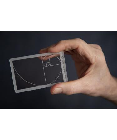 Golden Ratio Fibonacci View Finder Credit Card Size for Photography, Painting, Drawing - Fits in Wallet/Camera Bag - Fibonacci Vwr - Buy Online on GoSupps.com