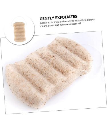 minkissy 1pc Bath Cotton Esponjas Faciales Exfoliating Puff Makeup Removal Sponge Bath Sponge Natural Sponge Face Scrubber Scrubber Wash Round Face Gum Charcoal Long - Buy Online on GoSupps.com