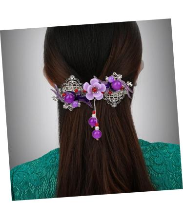 Didiseaon Hairpin Decorative Hair Clips for Women Rhinestone Hair Clamps Barrettes for Thick Hair Rhinestone Bobby Pins Crystal Hair Clip Vintage Miss Rhinestone Flower Purple Rhinestones - Buy Online on GoSupps.com