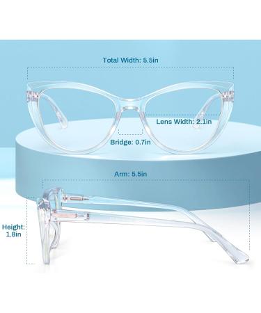 Gaoye 5 Pack Cat Eye Reading Glasses for Women - Blue Light Blocking Anti-Glare with Eyeglasses Chain - 1.25x Magnification - Buy Online on GoSupps.com