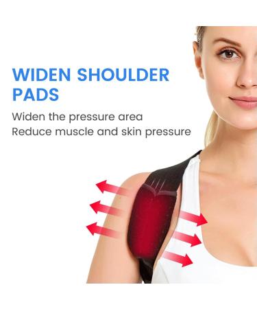 Adjustable Back Posture Corrector Brace Support Belt Back Band Invisible Spine Lumbar Shoulder Posture Correction For Women Men Black XL - Buy Online on GoSupps.com