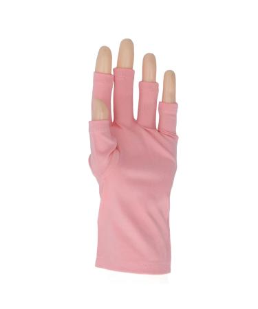 Nail UV Gloves Hand Protection UV Lamp Breathable Gloves for Manicures Protection Reusable Stretchy Professional Nail Lamp Fingerless UV Gloves Pink Gel Manicure Gloves - Buy Online on GoSupps.com