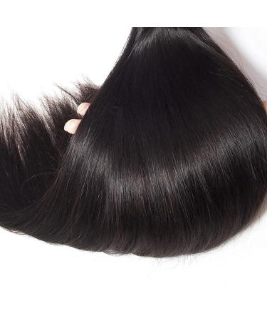 10A Brazilian Virgin Remy Straight Hair Bundles - 14 16 18 Inch | Unprocessed Human Hair Weave - 3 Bundles - Buy Online on GoSupps.com