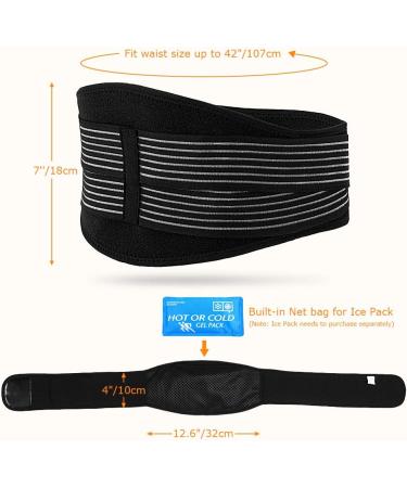 Haofy Heated Massage Belt | Adjustable Electric Heating Waist Wrap for Arthritis Relief | Black Lower Back Warmer - Buy Online on GoSupps.com
