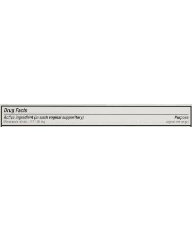 Miconazole 7 Day Vaginal Suppositories 100 mg - Effective Yeast Infection Relief - 7 Suppositories for Fast Shipping Internationally - Buy Online on GoSupps.com