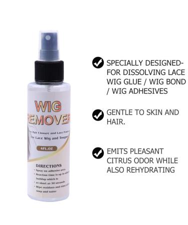 Isheeny Lace Wig Glue Remover Spray - Fast Acting Hair Extensions Adhesive Remover - 118 ml - Buy Online on GoSupps.com